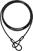 ABUS Schlaufenkabel Cobra 10/200, black, 200 cm, 52006-8