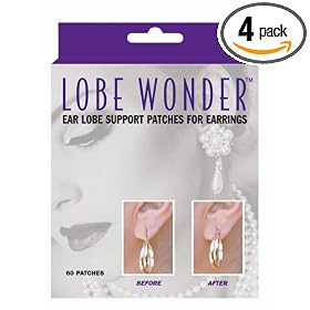 Lobe Wonder Earring Support Patches, 60-Count Boxes (Pack of 4)