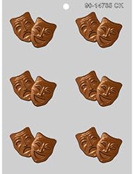 Buy CK Products 2-1 2-Inch Comedy & Tragedy Mask Chocolate Mold