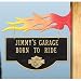 Harley 2 Sided Flame Bracket Hanging - Two Line