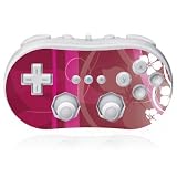 Design Skins for Nintendo Wii Classic Controller - Pink Flower Design Folie