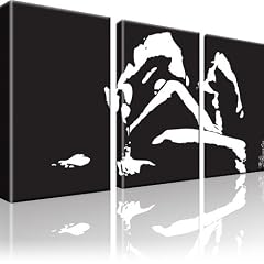 Erotik Abstraktion Schwarz Wei� 3 XXL Bilder Poster 135x80 cm / Bilder / Wandbilder / Kunstdruck / Leinwandbild / Pictures on Canvas / Fertig gerahmt / Bilder auf Leinwand mit Keilrahmen ! Besser als Poster / Canvas Print / Dekoration