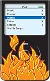 Fire - Apple iPod video 30GB Hard Case iJacket - Shock Absorbent Hard Protective Faceplate Cover + FREE iPod video Screen Protector Shield