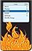 Fire - Apple iPod video 30GB Hard Case iJacket - Shock Absorbent Hard Protective Faceplate Cover + FREE iPod video Screen Protector Shield