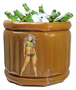 Inflatable beer bin