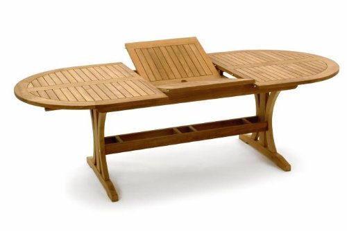 BELFORD, Ausziehtisch oval 180/240 x 110 cm, Teakholz