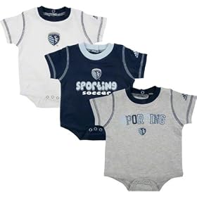Sporting Kansas City Newborn Creeper 3 Pack