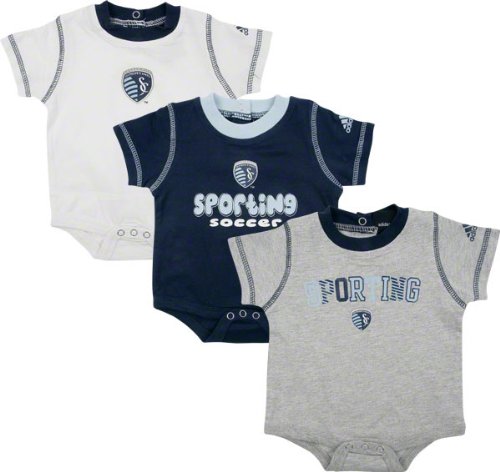 Sporting Kansas City Newborn Creeper 3 Pack Sporting Kansas City Newborn Creeper 3 Pack