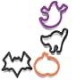 Wilton 4-Piece Grippy Halloween Cookie Cutter Set