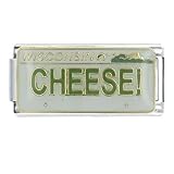 License Plate Wisconsin X2 Multi Link Italian Charms
