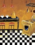 Retro Kitchen III, Art Poster by Krista Sewell