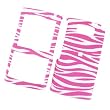 Samsung EPIX i907 AT&T Rubberized Snap-on Protector Hard Case Image Cover "White & Pink Zebra" Design