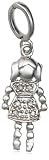 Sterling Silver Diamond Little Girl Charm