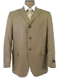 Kenneth Cole - Kenneth Cole Mens 3 Button Tan Silk Sport Coat / Blazer / Jacket - Size 40R