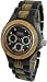 Tense All Wood 3 Multi Eye Hypoallergenic Mens Watch Dark/Green Wood G4300DG