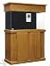 Clear-for-Life Rectangle 50 Gallon Acrylic Aquarium (Black) w/ ES Oak Stand & Canopy