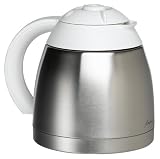 Capresso 4471.02 10-Cup Stainless/White Vacuum Carafe with Lid for Capresso 471 CoffeeTEC