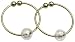 California Exotics / Swedish Erotica Gold Non-Piercing Nipple Rings with White Crystal (Pack of 2)