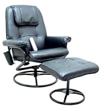 Leisure Vibration Massage Chair with Ottoman