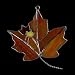 SWITCHABLES STAINED GLASS NIGHT LIGHT COVER - MAPLE LEAVES - SW023