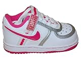 Nike Vandal Low 315420-164 Wht / Vvd Pnk-Mtllc Slvr-Crl Chl Size 2