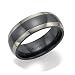 Titanium 6mm Stripe Ring, Size 12
