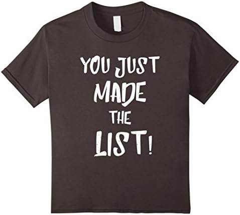 Kids You Just Made The List Chris Wrestling T Shirt 12 Asphalt