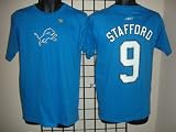 Detroit Lions Matt Stafford Reebok Name and Number T Shirt (Small)