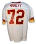 Dexter Manley Signed Redskins White Throwback Jersey