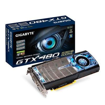 GIGABYTE nVidia GeForce GTX480 1536 MB DDR5 2DVI/Mini HDMI PCI-Express Video Card GV-N480D5-15I-B