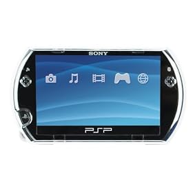 GTMax Crystal Clear Hard Cover Case for Sony PlayStation Portable PSP Go