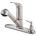 Danze D455612SS Melrose Single-Handle Kitchen Faucet with Classic Pull-Out Spout, Stainless Steel