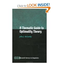 A Thematic Guide to Optimality Theory (Research Surveys in Linguistics)
