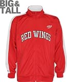 Majestic Detroit Red Wings Big & Tall Therma Base Track Jacket 2X Big