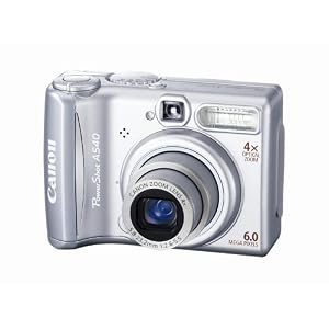 Canon PowerShot A540 6MP Digital Camera with 4x Optical Zoom