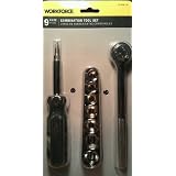 Buy 9 Piece Combination Screwdriver and Drive Ratchet Handle Tool Set 618789 by WorkForce