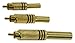 GOLD RCA PLUG BLACK BAND