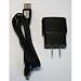 Samsung OEM USB Travel Charger Adapter with Data Cable MicroUSB - Bulk Packaging - Black