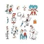 CAT IN THE HAT CHARACTERS 2 SIDED