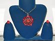Fashion Jewelry Necklace Set and Earring in Antique Gold Finish (Brand New)