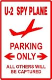U-2 SPY PLANE PARKING tr-l military sign