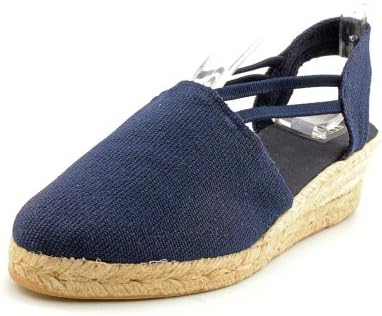 Sesto Meucci Women's 835 Wedge Sandal,Navy Lona,7 M US