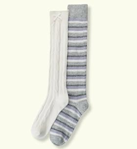 2 Pairs of Older Girls' Autograph Assorted Socks with Angora