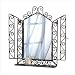Tools & Hardware : Wrought Iron Wall Mirror and Shelf - Style 32407