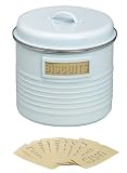 Typhoon Vintage Kitchen Biscuit Storage Tin, Blue
