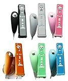 Wii MotionPlus 2 Tone Silicone Skin Case 6 Pack Bundle (for old version Wii ....