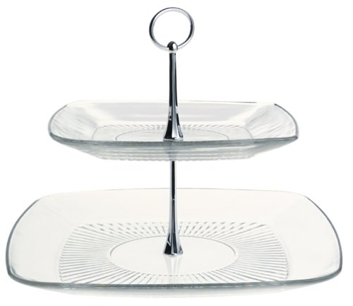 Anchor Hocking Union Square 2-Tier Tidbit Tray
