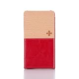 Simplism Vertical Flip Style for iPhone 4 (Deep Red)