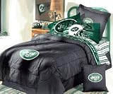 NFL NEW York JETS- BLACK DENIM BEDSKIRT - Full / Double Size