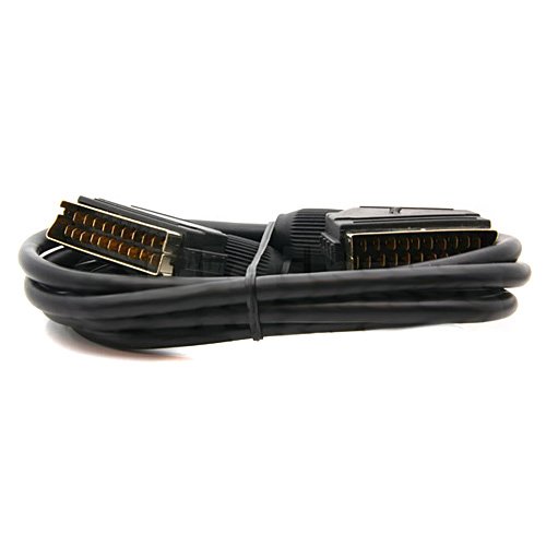 3M SCART Cable 21 pin Gold for TV Video DVD Sky UK